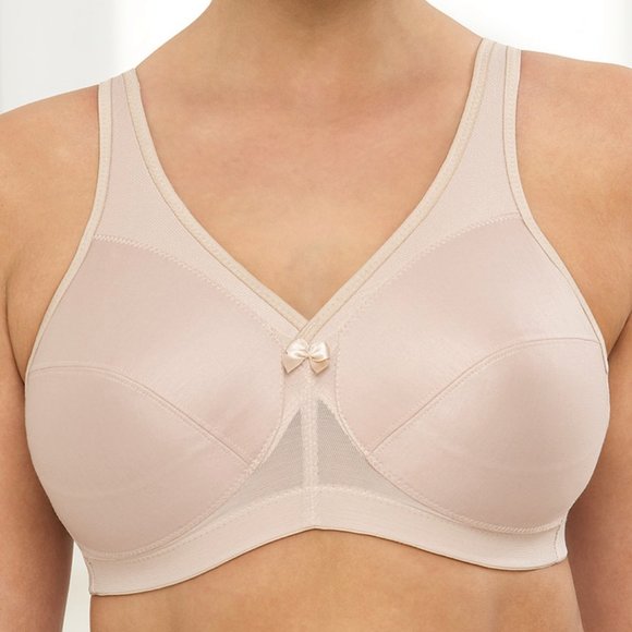 Glamorise Bra 50B Full-Figure Active Support Magic Lift Cotton Blend Nude NEW - Picture 11 of 17